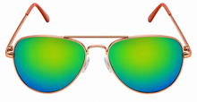Load image into Gallery viewer, Skechers Mens Shiny Rosa Gold Aviator Metal Sunglass. SE8051. 28Z