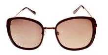 Load image into Gallery viewer, Kenneth Cole Reaction Womens Tortoise Gold Square Sunglass KC1396. 52F