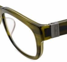 Load image into Gallery viewer, John Varvatos Mens Olive Eyeglass Plastic Square Frame V337 50mm