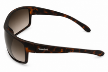 Load image into Gallery viewer, Timberland Rectangle Mens Plastic Wrap Matte Havana Sunglass TB7191. 56P