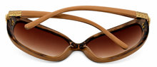 Load image into Gallery viewer, Esprit Womens Sunglass Light Brown Plastic Rectangle, Gradient Lens ET19261 565