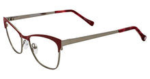 Load image into Gallery viewer, Lucky Mens Ophthalmic Burgundy Metal Cateye Frame. D108. 52mm