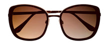 Load image into Gallery viewer, Kenneth Cole Reaction Womens Tortoise Gold Square Sunglass KC1396. 52F