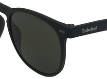 Load image into Gallery viewer, Timberland Matte Black Mens Plastic Soft Square Sunglass, Green Lens TB7214 2N