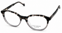 Load image into Gallery viewer, Lucky Brand Big Kids Eyeglass Round Grey Havana Plastic VLBD825 47mm