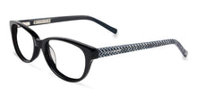 Load image into Gallery viewer, Lucky Brand Big Kids Eyeglass Black Soft Rectangle Plastic D701 49mm