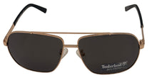 Load image into Gallery viewer, Timberland Men Gold Sunglass Metal Aviator, Green Polarized Lens TB7161 32D