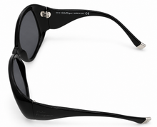 Load image into Gallery viewer, John Galliano Black Oversized Rectangle Plastic Sunglasses JG0022 1B