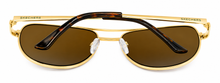 Load image into Gallery viewer, Skechers Mens Gold Aviator Metal Sunglass. SE8058. 32E