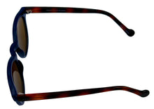 Load image into Gallery viewer, Perry Ellis Mens Sunglass Navy Demi Plastic Square, Smoke Gradient Lens PE81 3