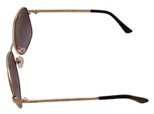 Load image into Gallery viewer, Kenneth Cole Reaction Shiny Gold Womens Square Metal Sunglass KC1359. 32B