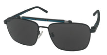 Load image into Gallery viewer, Share Converse Mens Black Metal Square Aviator Sunglass, Smoke Lens SCO 229. 531