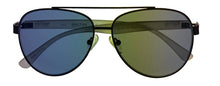 Load image into Gallery viewer, Kenneth Cole Reaction Mens Shiny Gunmetal Metal Aviator Sunglass KC1394 8V