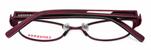 Load image into Gallery viewer, Converse Big Kids Eyeglass Soft Rectangle Metal Frame Gizmo Burgundy. 47mm