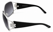 Load image into Gallery viewer, Esprit Women's Sunglasses Combo Large Rectangle Wrap Black Silver ET19282 505