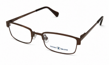 Load image into Gallery viewer, Lucky Big Kids Ophthalmic Soft Rectangle Metal Frame Break Time Brown 48mm