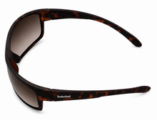 Load image into Gallery viewer, Timberland Rectangle Mens Plastic Wrap Matte Havana Sunglass TB7191. 56P