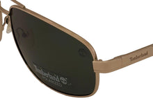 Load image into Gallery viewer, Timberland Mens Sunglass Gold Metal Aviator Green Polarized Lens TB7119 32N
