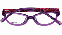 Load image into Gallery viewer, Lucky Brand Womens Eyeglass Rectangle Sunrise Purple Plastic 52mm