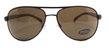 Load image into Gallery viewer, Perry Ellis Brown Men Sunglass Metal Aviator Brown, Brown Lens PE23. 4