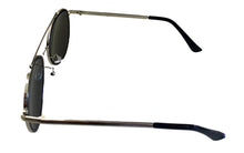 Load image into Gallery viewer, Kenneth Cole REACTION Mens Round Silver Metal Blue Flash Lens, KC1313 10X