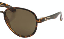 Load image into Gallery viewer, Perry Ellis Mens Sunglass Demi Plastic Aviator, Light Brown Lens PE59 1
