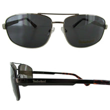 Load image into Gallery viewer, Timberland Mens Sunglass Silver Metal Aviator Solid Smoke Lens TB7119 10A