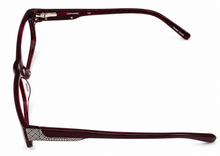 Load image into Gallery viewer, Converse Mens Eyeglass Rectangle Plastic Frame Invent Burgundy. 54mm