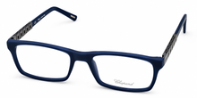 Load image into Gallery viewer, Chopard Mens Rectangle Matte Dark Blue Plastic Eyewear Frame VCH162 991 54mm