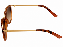 Load image into Gallery viewer, Esprit Sunglass Womens Tortoise Brown Square Plastic Fashion Wrap 39073. 515