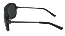 Load image into Gallery viewer, Timberland Matte Black Mens Plastic Square Aviator Sunglass Smoke Lens TB7291 2N