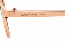 Load image into Gallery viewer, Lucky Brand Women Rose Gold Metal Cateye Sunglass, Gradient Lens D2007
