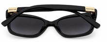 Load image into Gallery viewer, Kenneth Cole Reaction Womens Plastic Cat Eye Black Sunglass KC1387. 1B