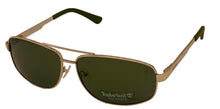 Load image into Gallery viewer, Timberland Mens Sunglass Gold Metal Aviator Green Polarized Lens TB7119 32N