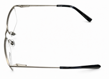 Load image into Gallery viewer, Jones New York Ophthalmic Mens Silver Rimless Rectangle Metal Frame, J336 52mm