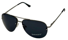 Load image into Gallery viewer, Timberland Shiny Gunmetal Mens Front Mount Rimless Aviator Metal Sunglass TB7174. 9A