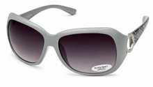 Load image into Gallery viewer, Ellen Tracy Womens Sunglass Blue Plastic Rectangle Smoke Gradient Lens ET514 3