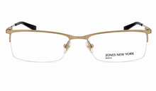 Load image into Gallery viewer, Jones New York Ophthalmic Mens Silver Rimless Rectangle Metal Frame, J336 52mm