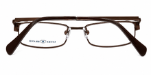 Load image into Gallery viewer, Lucky Big Kids Ophthalmic Soft Rectangle Metal Frame Break Time Brown 48mm