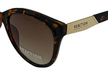 Load image into Gallery viewer, Kenneth Cole Reaction Womens Plastic Cat Eye Tortoise Gold Sunglass KC1397. 52F