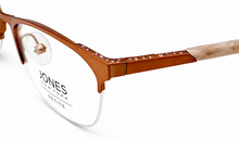 Load image into Gallery viewer, Jones New York Womens Rose Gold Rimless Rectangle Eyewear Frame, J148 48mm