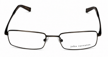 Load image into Gallery viewer, John Varvatos Mens Ophthalmic Eyeglass Rectangle Antique Pewter Metal V130. 54mm