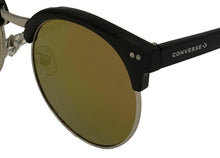 Load image into Gallery viewer, Converse Black Mens Sunglass Soft Round Plastic, Mirror Lens H083