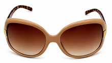 Load image into Gallery viewer, Esprit Womens Sunglass Light Brown Plastic Rectangle, Gradient Lens ET19261 565