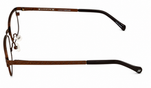Load image into Gallery viewer, Lucky Brand Mens Ophthalmic Eyeglass Rectangle Brown Metal D802 47mm