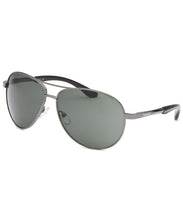 Load image into Gallery viewer, Timberland Mens Sunglass Gunmetal / Metal Aviator, Green Lens TB7114 8N