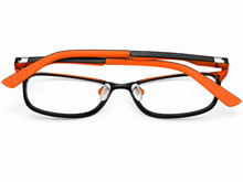 Load image into Gallery viewer, New Balance Kids Ophthalmic Eyeglass Black Orange Square, NB111. 2. 46mm