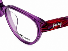 Load image into Gallery viewer, Lucky Brand Womens Eyeglass Rectangle Sunrise Purple Plastic 52mm