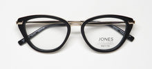 Load image into Gallery viewer, Jones New York Women's Black Cateye Plastic Eyewear Frame J235 Black. 49mm