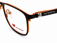 Load image into Gallery viewer, New Balance Kids Ophthalmic Eyeglass Black Orange Square, NB111. 2. 46mm
